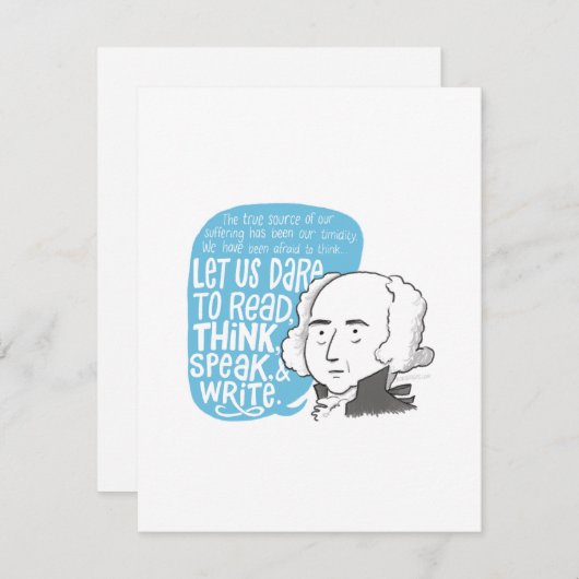 John Adams引用文ノートカード ノートカード (正面/裏面)