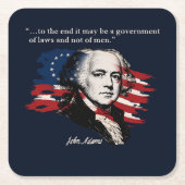 John Adams スクエアペーパーコースター (正面)