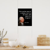 John Adams Quote On Congress  ポスター (キッチン)