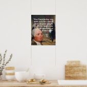 John Adams Quote On Our Constitution ポスター (キッチン)