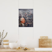 John Adams Quote On Our Constitution ポスター (キッチン)