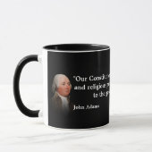 John Adams Quote On Our Constitution Mug マグカップ (左)