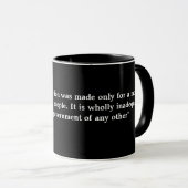 John Adams Quote On Our Constitution Mug マグカップ (正面右)