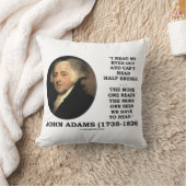 John Adams Read My Eyes Out Can't Read Half Enough クッション (ブランケット)