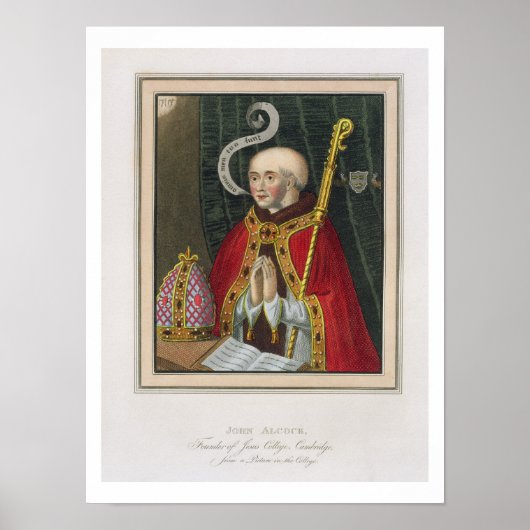 John Alcockのポートレート(1430-1500)の創始者 ポスター (正面)
