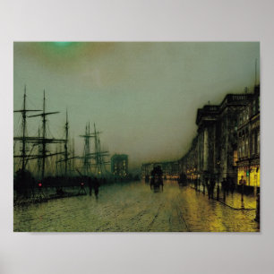 John Atkinson Grimshaw – カニーグラスゴー ポスター