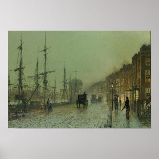 John Atkinson Grimshaw – グラスゴー波止場 ポスター (正面)