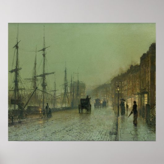 John Atkinson Grimshaw – グラスゴー波止場 ポスター (正面)