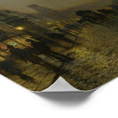 John Atkinson Grimshaw – グラスゴー、土曜日の夜 ポスター (角)