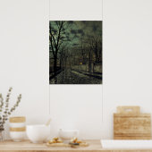 John Atkinson Grimshaw - 11月 ポスター (キッチン)
