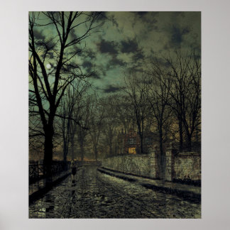 John Atkinson Grimshaw - 11月 ポスター