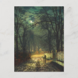 John Atkinson Grimshaw 1874月明かりのレーン ポストカード