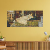 John Atkinson Grimshaw - A Lady in a Classical キャンバスプリント (インサイチュ (リビング))