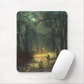 John Atkinson Grimshaw A moonlit lane 1874 CC0230 マウスパッド (マウス)