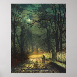 John Atkinson Grimshaw A moonlit lane 1874 CC0325 ポスター