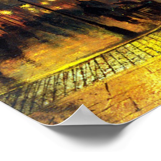 John Atkinson Grimshaw Blackman通り（ロンドン） ポスター (角)