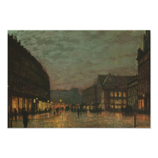 John Atkinson Grimshaw - Boar Lane, Leeds フォトプリント (正面)