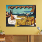 John Atkinson Grimshaw - Elaine  キャンバスプリント (インサイチュ (リビング))