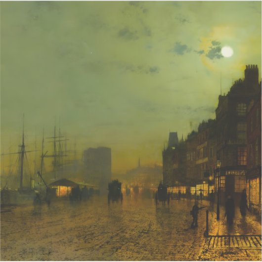 John Atkinson Grimshaw Glasgow Docks シール (正面)