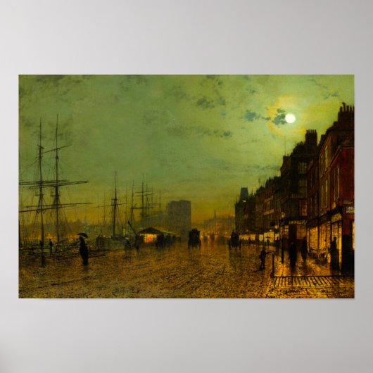 John Atkinson Grimshaw Glasgow Docks ポスター (正面)