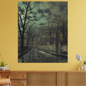 John Atkinson Grimshaw - November キャンバスプリント (インサイチュ (リビング))