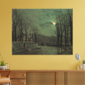 John Atkinson Grimshaw - November Moonlight  キャンバスプリント (インサイチュ (リビング))