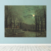 John Atkinson Grimshaw - November Moonlight  キャンバスプリント (インサイチュ (ウッドフロア))