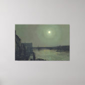 John Atkinson Grimshaw - Southwark Bridge by Moon キャンバスプリント (正面)