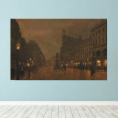 John Atkinson Grimshaw - St Anne's Square and Exch キャンバスプリント (インサイチュ (ウッドフロア))