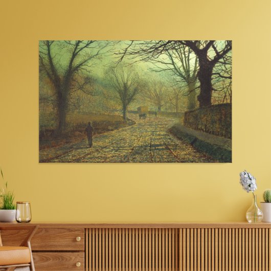 John Atkinson Grimshaw - Stapleton Park, near Pont キャンバスプリント (インサイチュ (リビング))