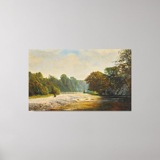 John Atkinson Grimshaw - Stepping Stones, Bolton  キャンバスプリント (正面)