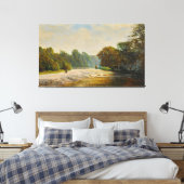 John Atkinson Grimshaw - Stepping Stones, Bolton  キャンバスプリント (インサイチュ (寝室))