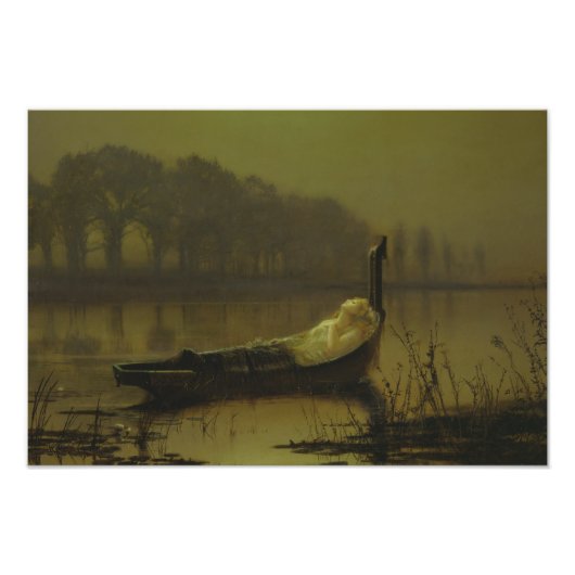 John Atkinson Grimshaw - The Lady of Shalott フォトプリント (正面)