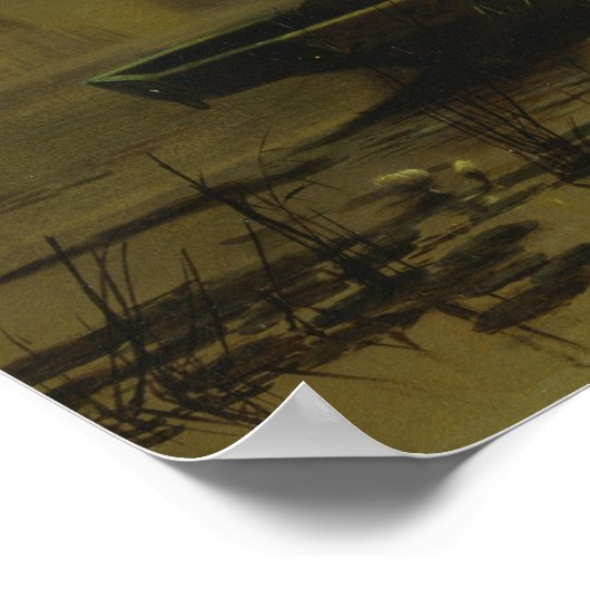 John Atkinson Grimshaw - The Lady of Shalott ポスター (角)