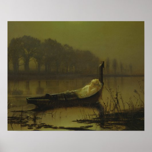 John Atkinson Grimshaw - The Lady of Shalott ポスター (正面)