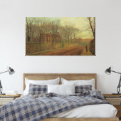 John Atkinson Grimshaw - The Rookery キャンバスプリント (インサイチュ (寝室))