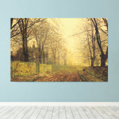 John Atkinson Grimshaw - The Sere and Yellow Leaf キャンバスプリント (インサイチュ (ウッドフロア))