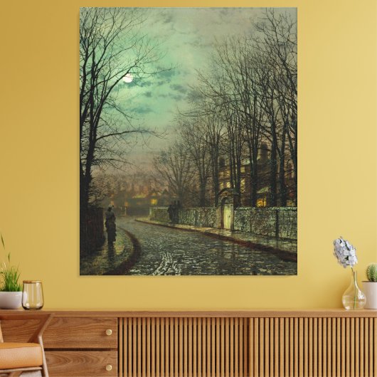 John Atkinson Grimshaw - The Tryst キャンバスプリント (インサイチュ (リビング))