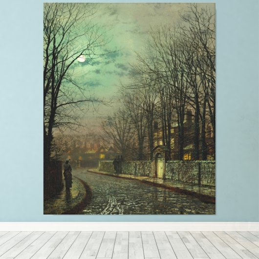 John Atkinson Grimshaw - The Tryst キャンバスプリント (インサイチュ (ウッドフロア))