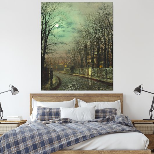 John Atkinson Grimshaw - The Tryst キャンバスプリント (インサイチュ (寝室))