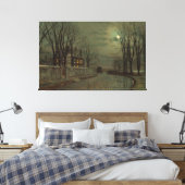 John Atkinson Grimshaw - The Turn of the Road キャンバスプリント (インサイチュ (寝室))