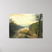 John Atkinson Grimshaw - The Wharfe valley キャンバスプリント (正面)