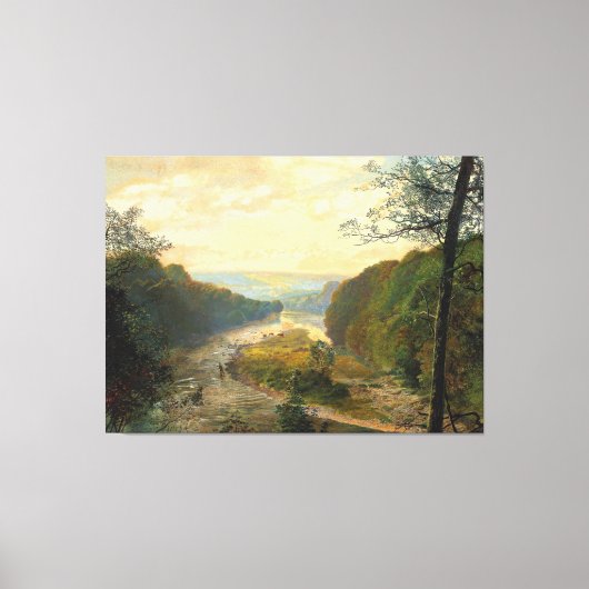 John Atkinson Grimshaw - The Wharfe valley キャンバスプリント (正面)