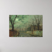 John Atkinson Grimshaw - Under the Silvery Moon キャンバスプリント (正面)