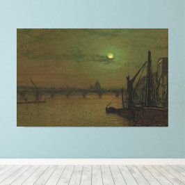John Atkinson Grimshaw - Waterloo Bridge, London キャンバスプリント