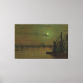 John Atkinson Grimshaw - Waterloo Bridge, London キャンバスプリント (正面)