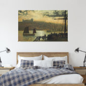 John Atkinson Grimshaw - Whitby Abbey And Church キャンバスプリント (インサイチュ (寝室))