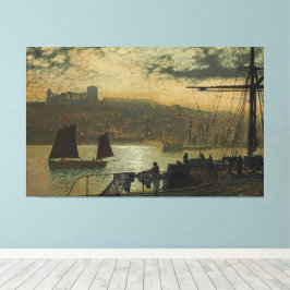 John Atkinson Grimshaw - Whitby Abbey And Church キャンバスプリント