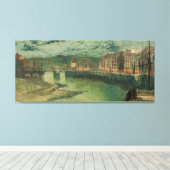 John Atkinson Grimshaw - Whitby Docks  キャンバスプリント (インサイチュ (ウッドフロア))