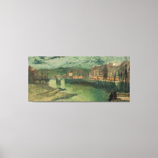 John Atkinson Grimshaw - Whitby Docks  キャンバスプリント (正面)